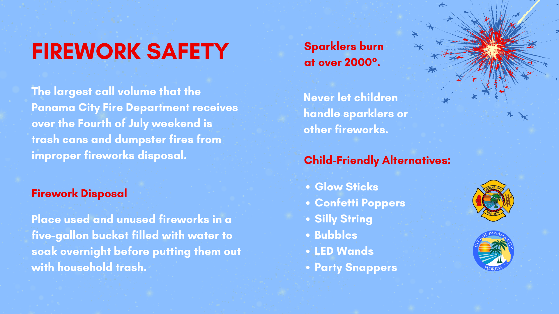 Firework Safety Infographic