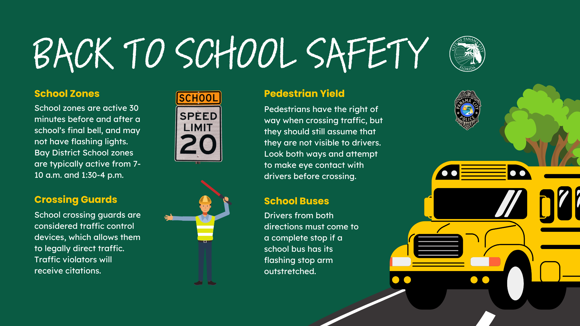 Back to School Safety Graphic